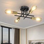 Lustre Luminária de Teto Industrial Moderno Utilar