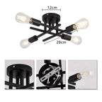Lustre Luminária de Teto Industrial Moderno Utilar