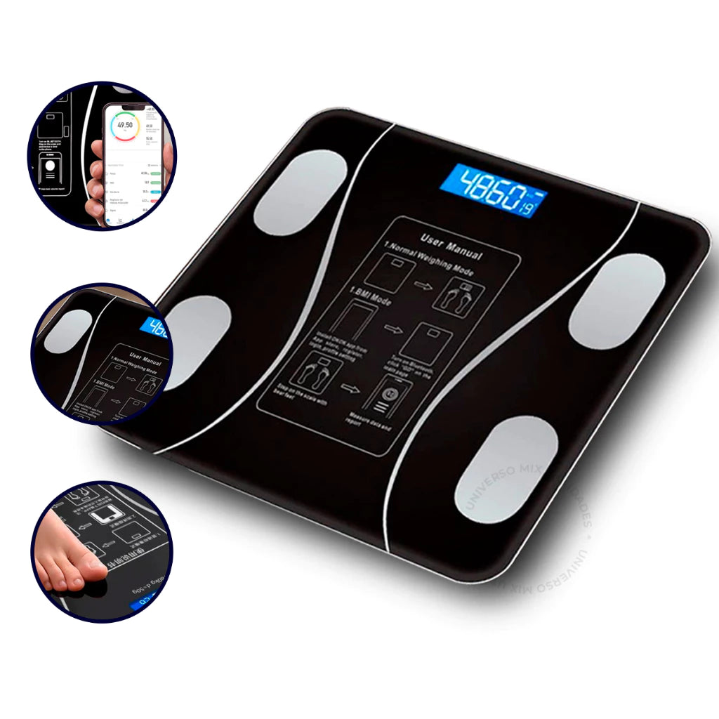 Balança Digital Biopedância Bluetooth 180kg App Gratuito