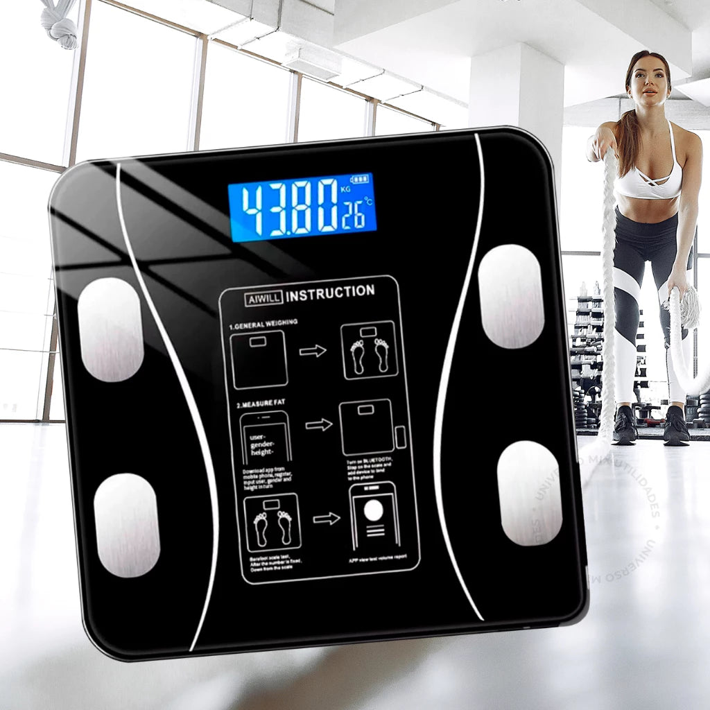 Balança Digital Biopedância Bluetooth 180kg App Gratuito